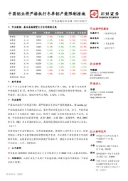 有色金属行业日报：中国铝业将严格执行冬季铝产能限制措施