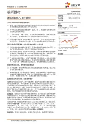 视听器材行业深度研究：黑电到底部了，该不该买？