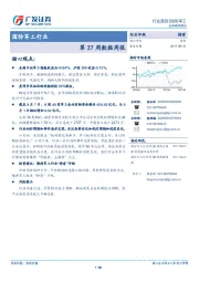 国防军工行业第37周数据周报