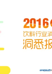 2016年饮料行业消费者洞悉报告