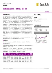 有色金属行业周报：短期消息面偏空，看好铝、钴、锂