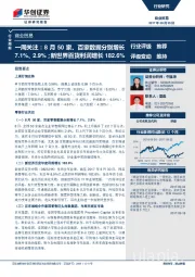 商业贸易一周关注：8月50家、百家数据分别增长7.1%、2.9%；新世界百货利润增长182.6%