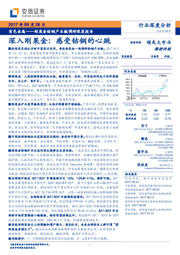 有色金属—刚果金钴铜产业链调研深度报告：深入刚果金：感受钴铜的心跳