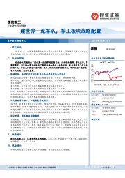 国防军工行业研究：建世界一流军队，军工板块战略配置