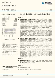 通信2017年日常报告：NB-IoT集采落地，AI阿尔法元颠覆革新