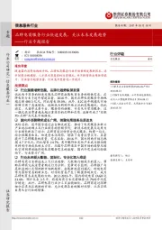 信息服务行业专题报告：品牌电商服务行业快速发展，关注未来发展趋势