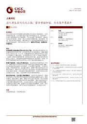 浴火重生系列之化工篇:整合重组加速,行业集中度提升