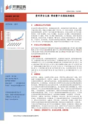 食品饮料行业周报：贵州茅台大涨 带动整个白酒板块崛起