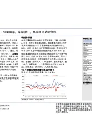 中国：开发商：中国房地产每周趋势：销量持平，库存微升，华南地区表现领先