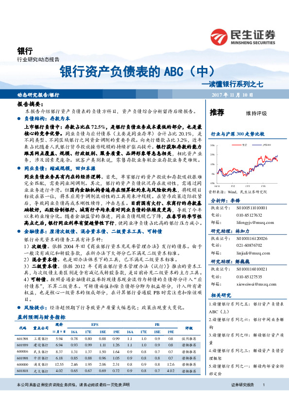 读懂银行系列之七：银行资产负债表的ABC（中）