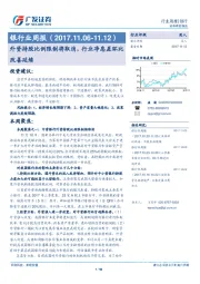 银行业周报：外资持股比例限制将取消，行业净息差环比改善延续