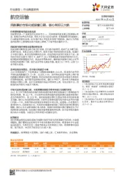 航空运输：民航票价市场化或迎窗口期，核心利好三大航