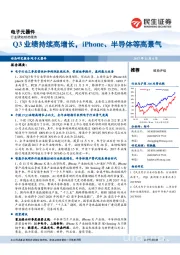 电子元器件行业动态报告：Q3业绩持续高增长，iPhone、半导体等高景气