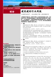 建筑建材行业周报：环保带动限产，关注房地产新一轮周期情况