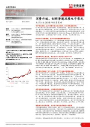 电子行业2018年投资策略：消费升级、创新渗透延续电子荣光