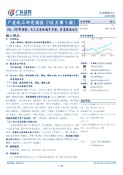 广发化工研究周报（12月第1期）：VA、VE等领涨；化工品价格稳中有涨，价差涨跌相当