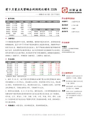 钢铁行业日报：前9月重点民营钢企利润同比增长225%