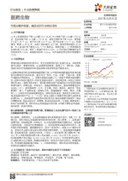 医药生物行业投资策略:年底业绩冲刺期,建议关注行业细分龙头