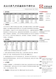 石化行业日报：关注天然气开采接收和中游行业