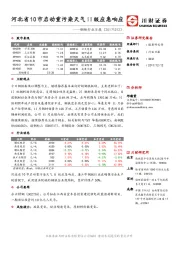 钢铁行业日报：河北省10市启动重污染天气II级应急响应