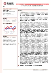 化工行业周报：持续看好维生素行情，关注民营大炼化项目进展