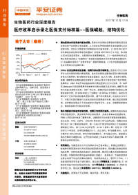 生物医药行业深度报告:医疗改革启示录之医保支付标准篇-医保崛起,结构优化