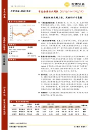 有色金属行业周报：黄金板块大幅上涨，风险仍不可忽视