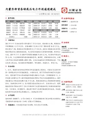 公用事业日报：内蒙东部首条特高压电力外送通道建成