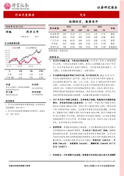 汽车行业月度报告：低调收官，展望来年