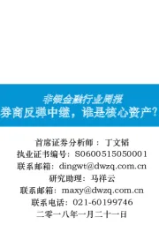 非银金融行业周报：券商反弹中继，谁是核心资产？