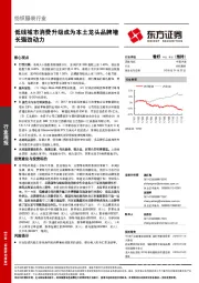 纺织服装行业周报：低线城市消费升级成为本土龙头品牌增长强劲动力