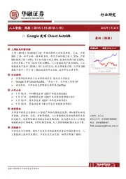 人工智能周报：Google发布Cloud AutoML