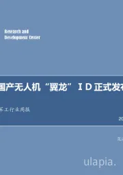 军工行业周报：国产无人机“翼龙”ID正式发布