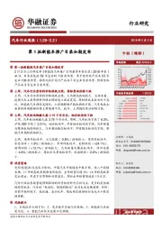 汽车行业周报：第1批新能车推广目录如期发布