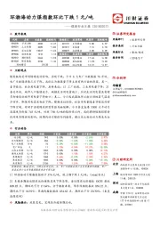 煤炭行业日报：环渤海动力煤指数环比下跌1元/吨