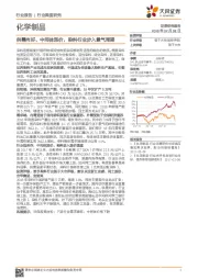 化学制品：供需向好、中间体涨价，染料行业步入景气周期