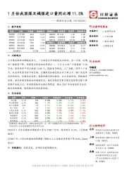 煤炭行业日报：1月份我国煤及褐煤进口量同比增11.5%