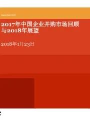 商业贸易：2017年中国企业并购市场回顾与2018年展望