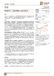 新能源汽车：补贴政策落地 加速王者归来