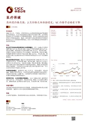 医疗保健:原料药价格月报:2月价格大体保持稳定;VC价格节后略有下降