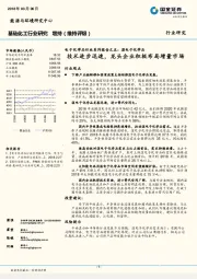 电子化学品行业系列报告之五：湿电子化学品：技术进步迅速，龙头企业积极布局增量市场