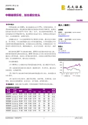 计算机行业周报：中期继续乐观，加仓细分龙头