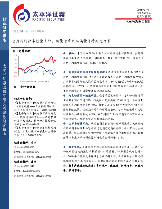 2月新能源车销量点评：新能源乘用车销量保持高速增长