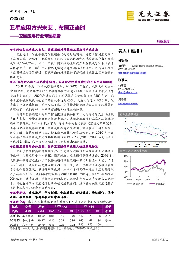 卫星应用行业专题报告：卫星应用方兴未艾，布局正当时