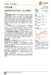 有色金属：新能源锂钴机会尚未充分体现，关注小金属锗钼