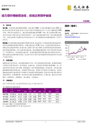 煤炭开采行业周报：动力煤价格继续走低，低硫主焦稳中偏强