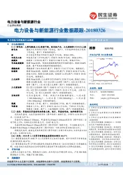 电力设备与新能源行业数据跟踪