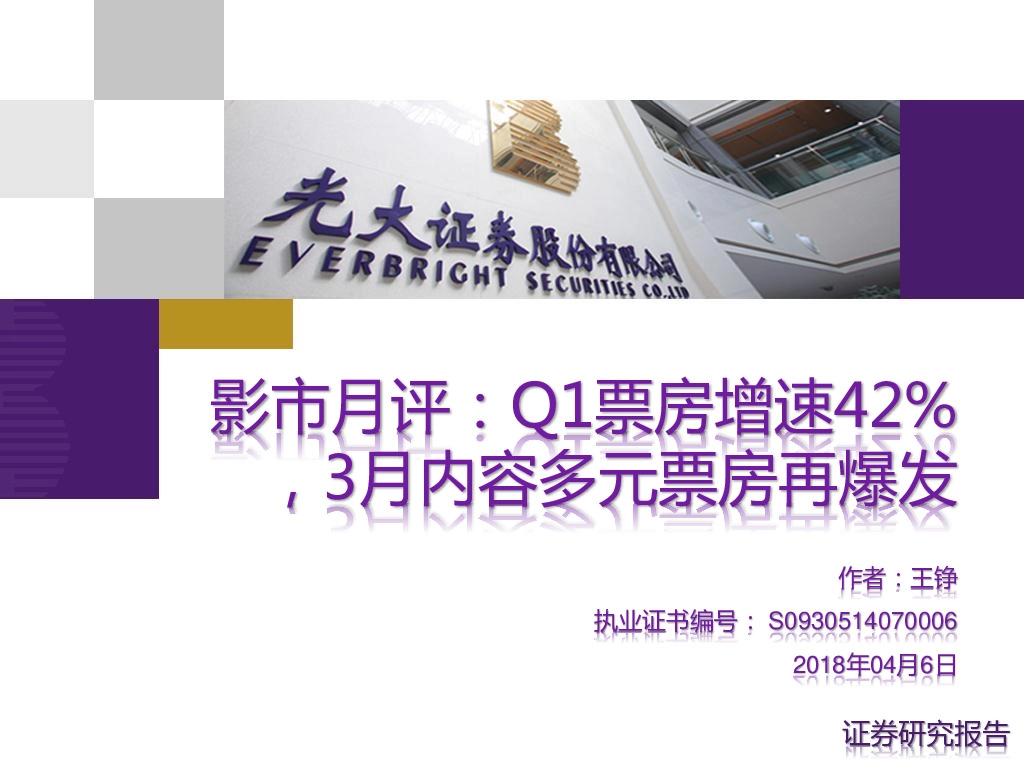 影市月评：Q1票房增速42%，3月内容多元票房再爆发