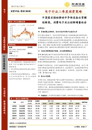 电子行业二季度投资策略：中国需求强劲推动半导体设备出货额创新高，消费电子关注创新增量机会