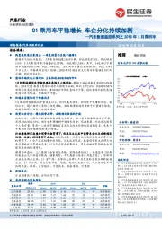 汽车数据监控系列之2018年3月乘用车:Q1乘用车平稳增长 车企分化持续加剧